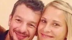 Riccardo De Leonardis con la moglie