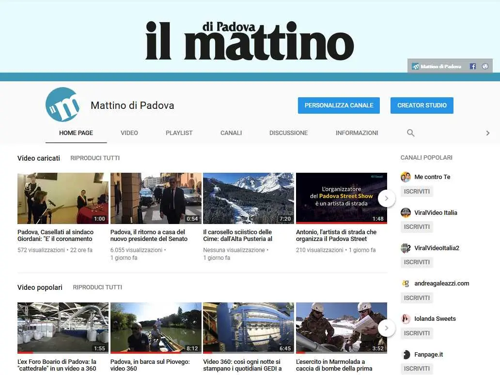 Il nostro canale youtube