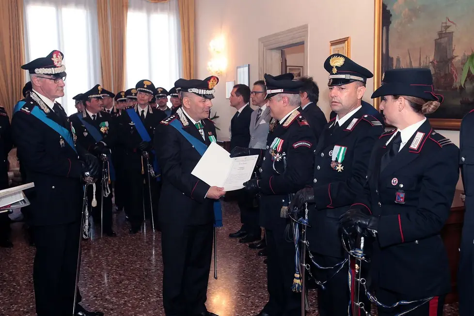 BELLOTTO - AGENZIA BIANCHI - PADOVA - CERIMONIA 202 ANNI ARMA CARABINIERI IN PRATO DELLA VALLE.