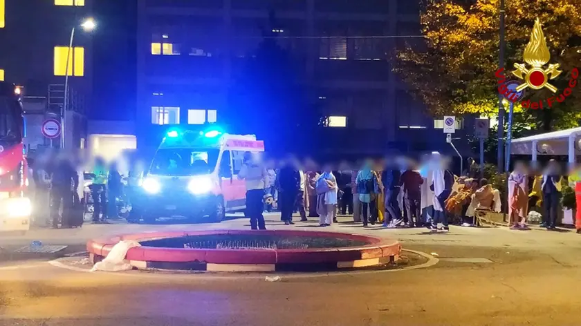 incendio all’hotel Alexander di Abano