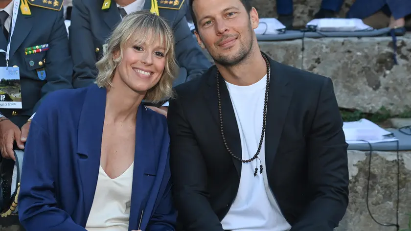 Federica Pellegrini e Matteo Giunta alla XXVII edizione del Premio Internazionale Fair Play Menarini, "I campioni si raccontano". Fiesole,5 Luglio 2023 ANSA/CLAUDIO GIOVANNINI