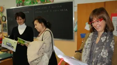 IN AULA. Un momento dell’incontro alla Busonera