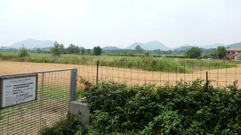 L'area dove verrà realizzato il nuovo centro commerciale