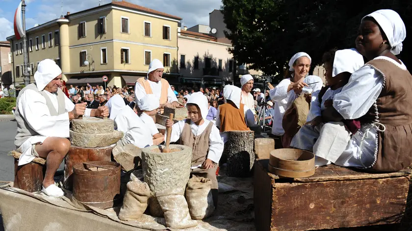 Malagoli, AG. Zangirolami, 20 Set 15 Sfilata corteo storico 2015: nella foto: i mugnai, contrada Monticelli Ph. Zangirolami