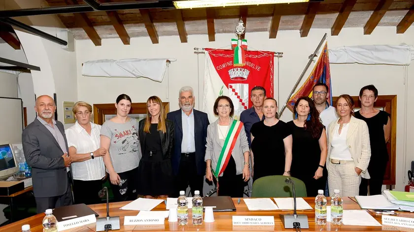 STIEVANO - CONSELVE - 28/06/2017 - PRIMO CONSIGLIO COMUNALE A CONSELVE NELLA FOTO : TUTTA LA MAGGIORANZA PH ZANGIROLAMI