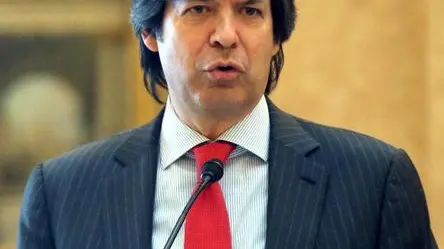 Carlo Messina, consigliere delegato e Ceo Intesa Sanpaolo, alle Gallerie d'Italia per prendere parte al convegno organizzato da Intesa Sanpaolo: "L'Italia e il valore della reputazione: la giustizia civile", Milano 20 Gennaio 2017..ANSA / MATTEO BAZZI