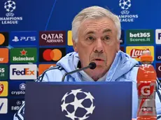 Real Madrid's coach Carlo Ancelotti during press conference on the eve of the UEFA Champions League soccer match between Atalanta BC and Real Madrid CF at Bergamo Stadium in Bergamo, Italy, 9 December 2024. ANSA/MICHELE MARAVIGLIA