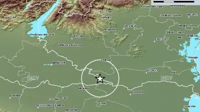 L'area del nuovo terremoto