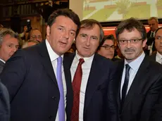 Matteo Renzi con Luigi Brugnaro e il rettore di Ca' Foscari Michele Bugliesi