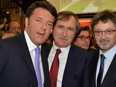 Matteo Renzi con Luigi Brugnaro e il rettore di Ca' Foscari Michele Bugliesi