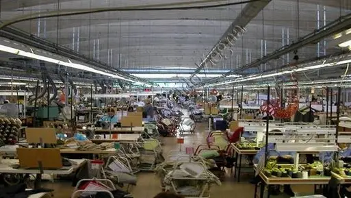 L'interno della InCo di Rubano (foto archivio digitale della Ermenegildo Zegna)