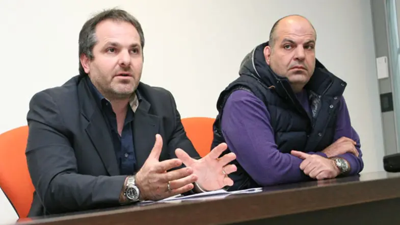 SALMASO.CONFERENZA STAMPA GS GALLIERA.da sx BOLOGNINO NOEMI, SERGIO E MICHELE