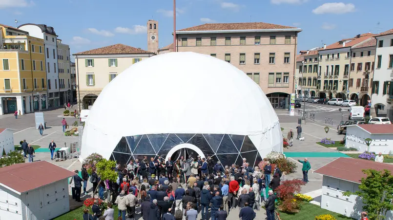Este (PD), 21.04.2017 Inaugurazione Este in Fiore 2017. Nella foto: un momento dell'inaugurazione