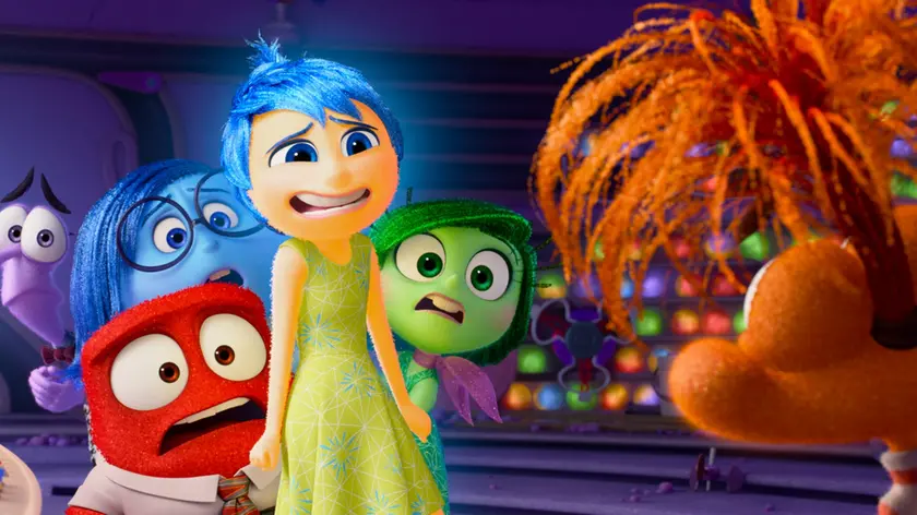 WHO’S THERE? – In Disney and Pixar’s “Inside Out 2,” Joy (voice of Amy Poehler), Sadness (voice of Phyllis Smith), Anger (voice of Lewis Black), Fear (voice of Tony Hale) and Disgust (voice of Liza Lapira) aren’t sure how to feel when Anxiety (voice of Maya Hawke) shows up unexpectedly. Directed by Kelsey Mann and produced by Mark Nielsen, “Inside Out 2” releases only in theaters Summer 2024. © 2023 Disney/Pixar. All Rights Reserved.