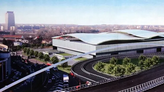 Il rendering della nuova area commerciale che dobvrebbe sorgere al posto del lago