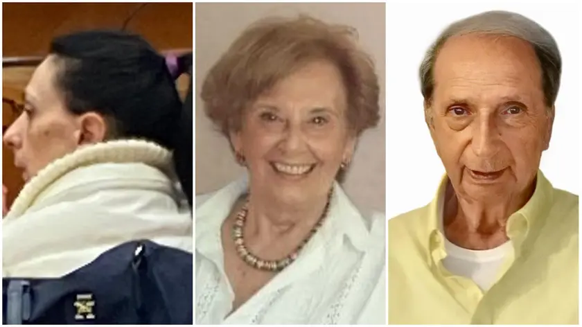 Da sinistra Diletta Miatello in aula per l'ultima udienza del processo, la mamma Maria Sarto e il papà Giorgio Miatello