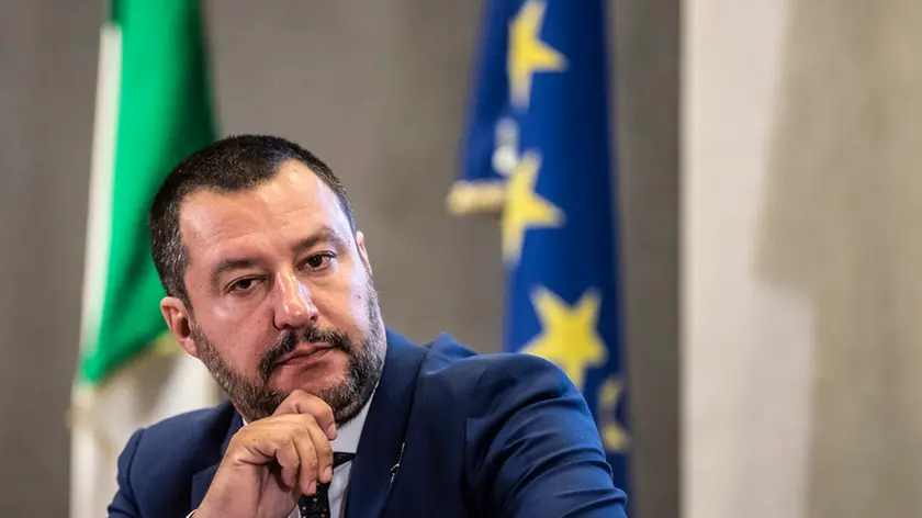 06/09/2018 Roma, Riunione e lÕinsediamento dellÕOsservatorio Nazionale sul fenomeno degli atti intimidatori nei confronti degli amministratori locali nella foto il ministro dell'Interno Matteo Salvini