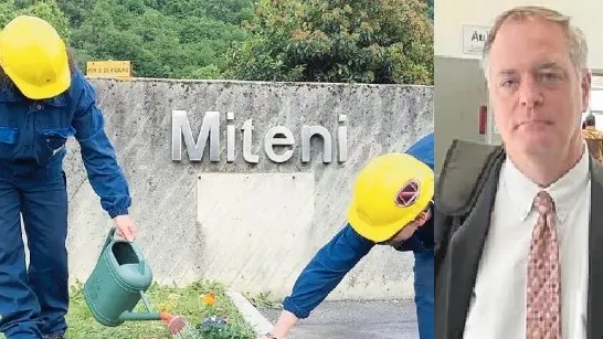 La Miteni di Trissino e a destra l'avvocato Robert Bilott
