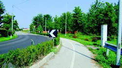 La pista ciclabile percorsa dal dentista