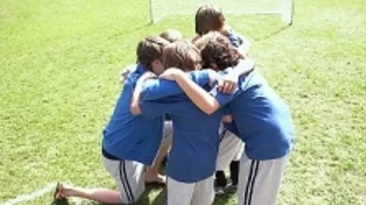 Una foto simbolo di calcio giovanile