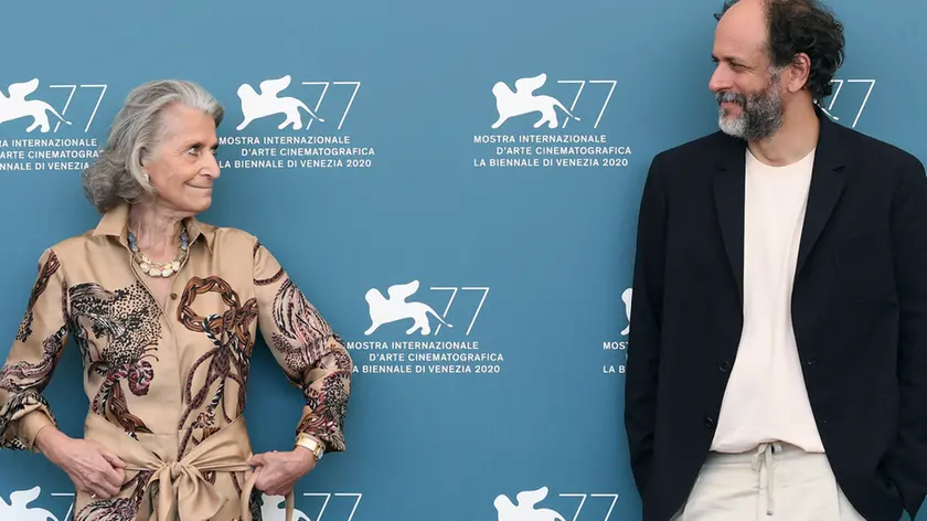 06/09/2020 Venezia, 77 Mostra Internazionale d' Arte Cinematografica, photocall del film Salvatore – Shoemaker Of Dreams, nella foto Giovanna Gentile Ferragamo Presidente Fondazione Ferragamo, Luca Guadagnino il regista