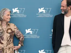 06/09/2020 Venezia, 77 Mostra Internazionale d' Arte Cinematografica, photocall del film Salvatore â€“ Shoemaker Of Dreams, nella foto Giovanna Gentile Ferragamo Presidente Fondazione Ferragamo, Luca Guadagnino il regista