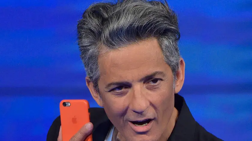 04/06/2017, Milano, ultima puntata della trasmissione televisiva Che tempo che fa. Nella foto Rosario Fiorello