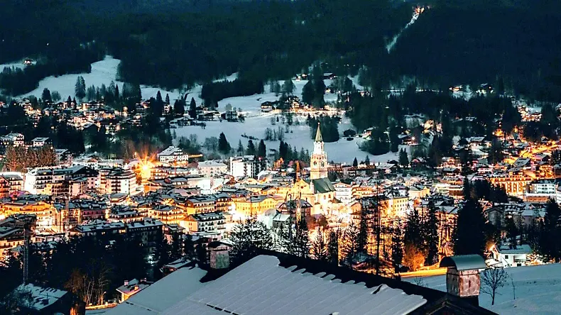 Una veduta di Cortina d’Ampezzo