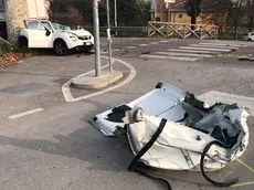 L'incidente di via Vigonovese (FOTO BIANCHI)
