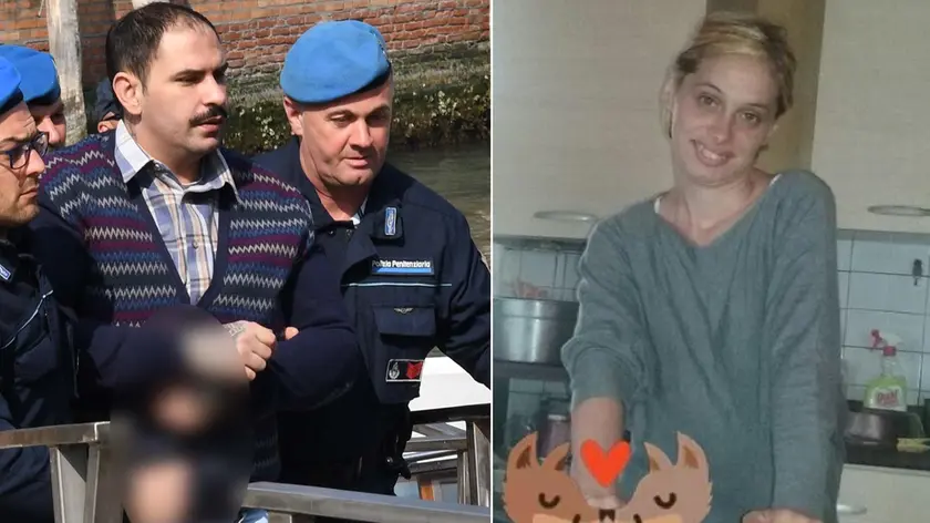 Interpress/M.Tagliapietra Venezia 25.03.2019.- Udienza femminicidio Maila. Nella foto la protesta della zia, la sorella e delle amiche davanti al carcere di Santa Maria Maggiore al rientro, dopo l'udienza, di Natalino Boscolo Zemello.