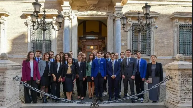 Gli alfieri del lavoro premiati dal presidente della Repubblica, Sergio Mattarella