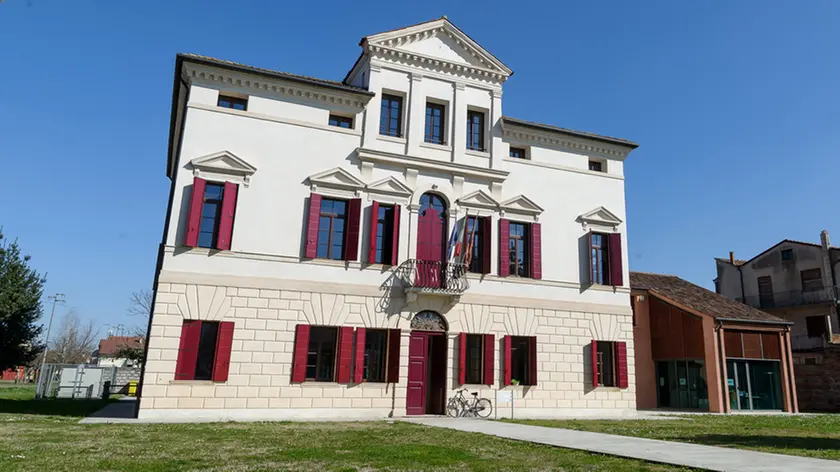 Saletto (PD), 10.03.2017 ph. Zangirolami. Vedute di Saletto. Nella foto: il nuovo municipio.