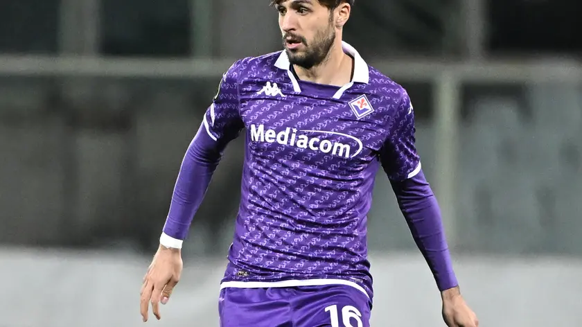 Fiorentina's defender Luca Ranieri in action during the UEFA Europa Conference Round of 16 - 2nd leg soccer match between ACF Fiorentina and Maccabi Haifa at the at Artemio Franchi Stadium in Florence, Italy, 14 March 2024 ANSA/CLAUDIO GIOVANNINI