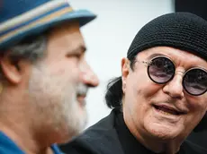 Renato Zero in visita alla fondazione Foqus nei Quartieri Spagnoli, Napoli, 24 giugno 2024. ANSA /CESARE ABBATE
