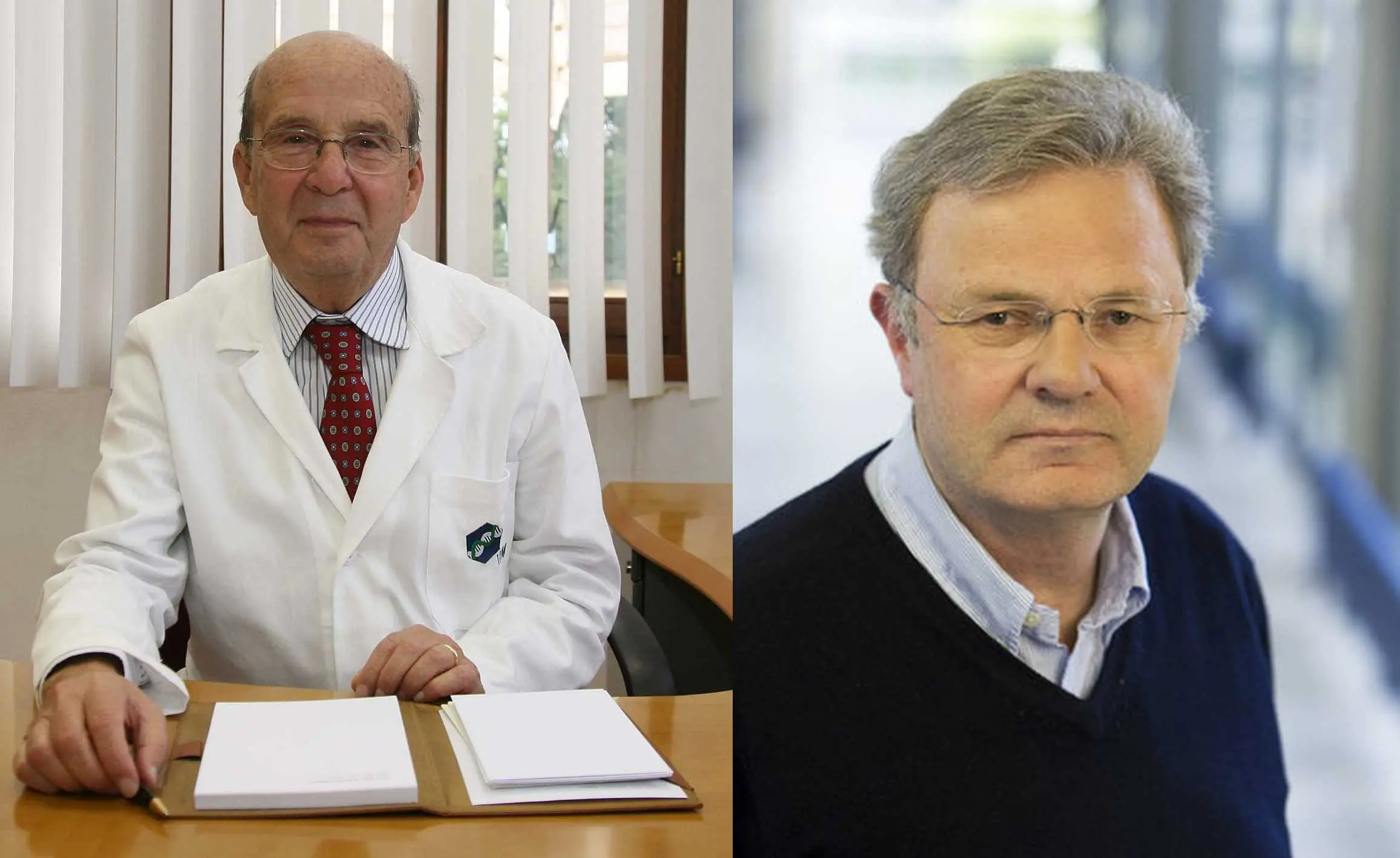 I professori Francesco Pagano (sinistra) e Wolfgang Baumeister