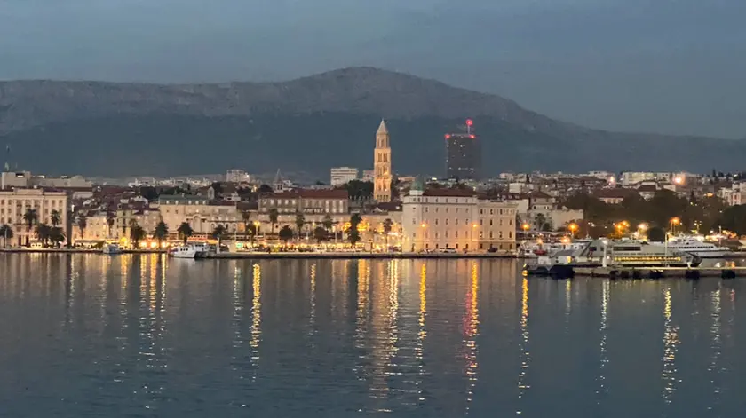 Una veduta della “Riva”: lo scenografico lungomare di Spalato