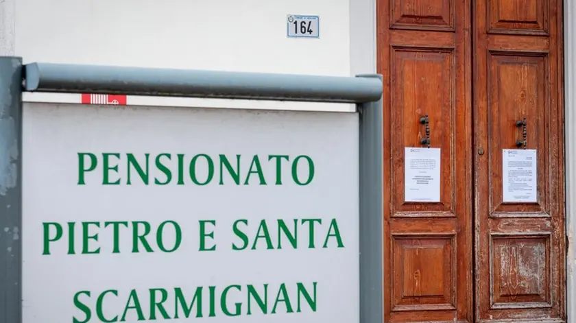 Merelara (PD), 09 Marzo 2020. Centro Anziani chiuso a Merlara. Nella foto: l'entrata del Centro Anziani di Merlara
