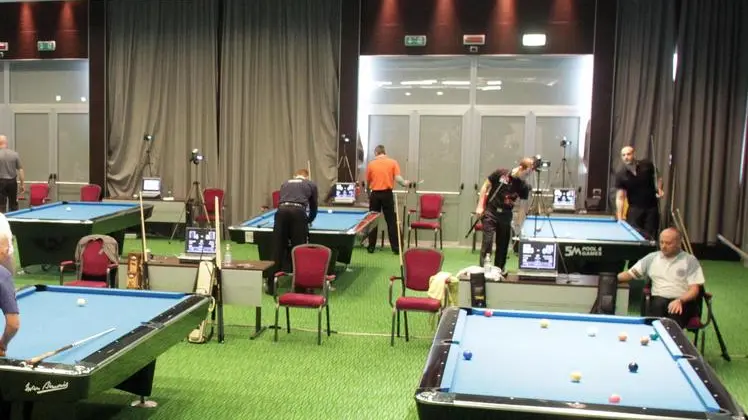 Grassi Quinto Torneo europeo Biliardo al Bhr agenzia fotografica foto film