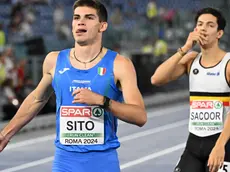 Italian Luca Sito during 400mt Men on occasion of European Athletics Championship, 6 at Oimpico Stadium in Rome, 10 June 2024. ANSA/CLAUDIO PERI