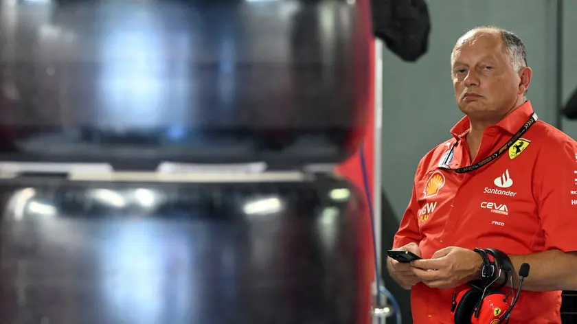 epa11573291 Scuderia Ferrari team principal Frederic Vasseur during the first practice session for the Formula One Grand Prix of Italy, in Monza, Italy, 30 August 2024. The 2024 Formula 1 Grand Prix of Italy is held at the Monza National Autodrome circuit race track on 01 September. EPA/Daniel Dal Zennaro