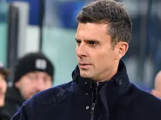 Juventus coach Thiago Motta gesture during the Uefa Champions League soccer match Juventus FC vs Manchester City FC at the Allianz Stadium in Turin, Italy, 11 December 2024 ANSA/ALESSANDRO DI MARCO
