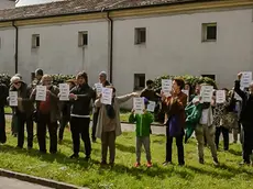 Este (PD), 7 Aprile 2018 Sit-in contro la potatura alberi in viale Fiume.
