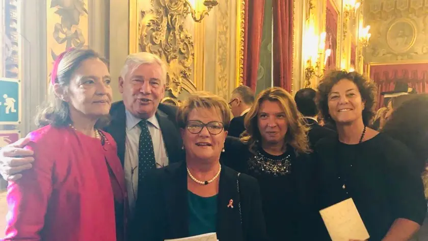 Da sinistra Marta Zilio, il presidente Cartolari, Alessandra Ferri, Laura veronesi e Ciani Bassetti