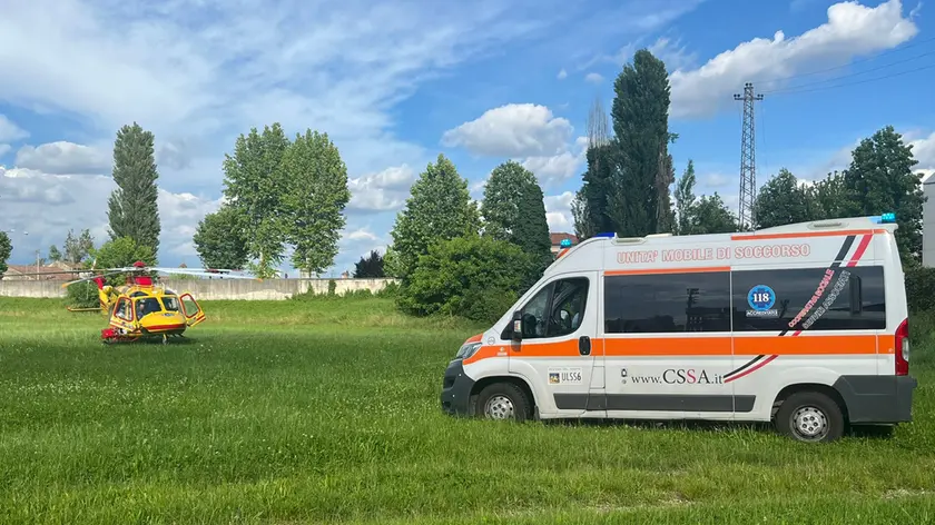 L'elisoccorso a Montagnana