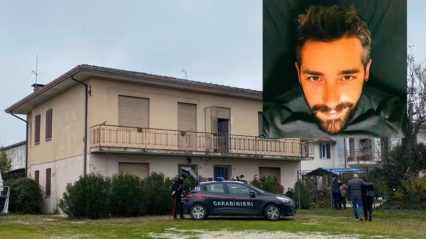 L'abitazione di Alessandro Paronitti e, in alto, la vittima 37enne
