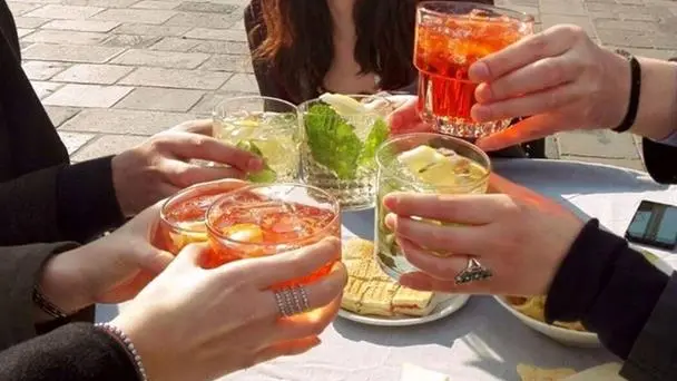 Multe ai bar per gli spritz già pronti
