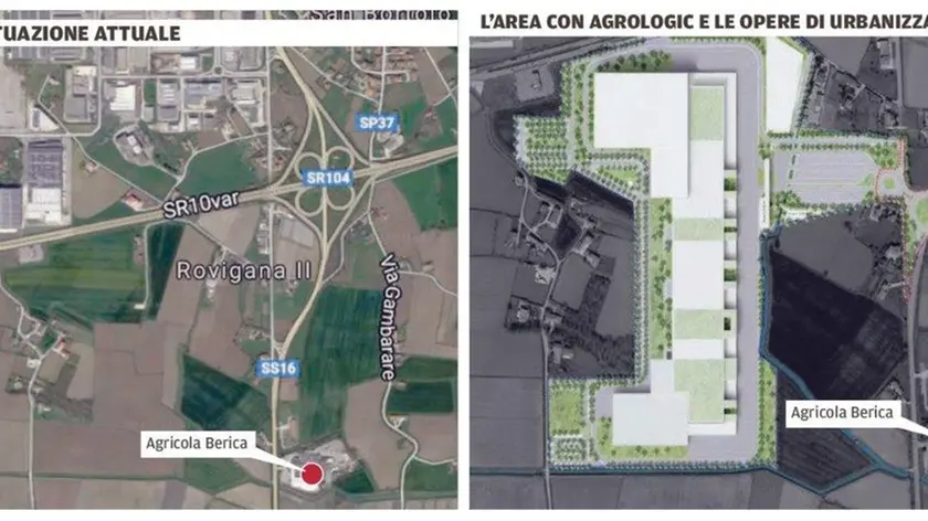 L'area attuale e come sarà con Agrologic