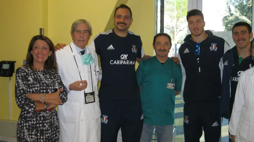 Gli azzurri a oncoematologia pediatrica