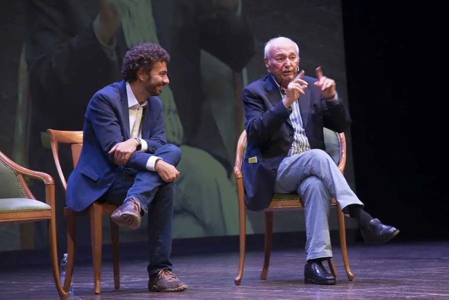 Massimo Polidoro con Piero Angela