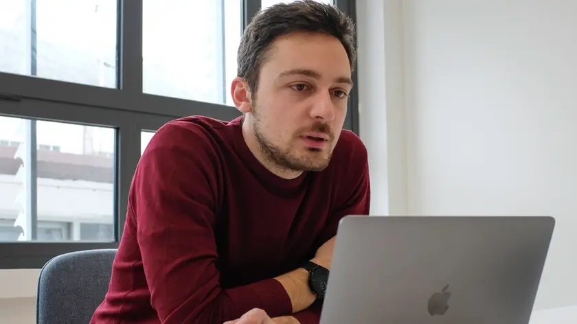 MARIAN-AGENZIA BIANCHI-PADOVA-INTERVISTA PRESSO LA SEDE DI UQIDO PIER MATTIA AVESANI